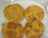 A picture of step 3 of Roasted Gram Flour Puri.