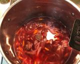 A picture of step 6 of Borsch/Борщ (beet soup).