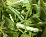 蒜香A菜的食譜步驟1照片