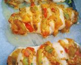A picture of step 5 of Stuffed Chicken Breast with Peppers and Cheese.
