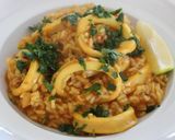 Foto del paso 1 de la receta: Arroz cremoso con calamares