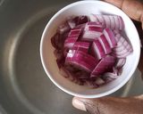 A picture of step 1 of Aloo Pulao (potato rice).