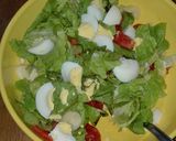 Foto del paso 2 de la receta: Ensalada de lechuga, palmito, tomate y huevo duro