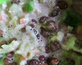 A picture of step 1 of Black chana mayo veggies toast.