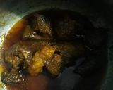 A picture of step 3 of Urad dal and nonya saag gosht.
