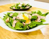 Hình bước làm 12 của món Salad Cải Bó Xôi - Trứng ChầnSốt Dầu-Giấm-MậtOng