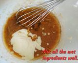 A picture of step 5 of Eggless Banana Walnut Cake.
