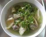 Hình bước làm 4 của món Canh mọc bóng bì
