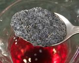 A picture of step 2 of Basil Seed Red Drink.