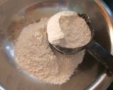 A picture of step 1 of Mathri.