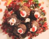 A picture of step 3 of Biscuit coconut balls.