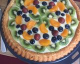 Obsttorte mit Puddingcreme Rezeptschritt 4 Foto