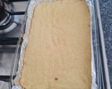 A picture of step 4 of Millionaire's Shortbread.
