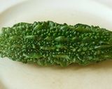 A picture of step 1 of Bitter gourd fries.