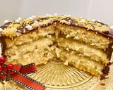 Foto del paso 12 de la receta Pastel con coca de almendras, cabello de ángel y ganaché