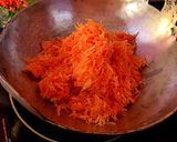 A picture of step 2 of Gajar Halwa with Honey.