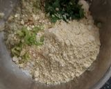 A picture of step 1 of Nutritious Chilla.