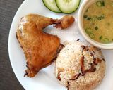 A picture of step 14 of Hainanese Chicken Rice.