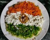 A picture of step 5 of Tricolor nutritious Uttapam.
