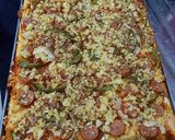 Foto langkah ke 8 dari resep Pizza Homemade Oven Tangkring Tanpa Mixer.