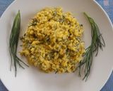 A picture of step 2 of Risotto with Agretti.