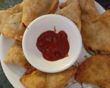 A picture of step 6 of Alu samosa.