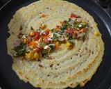 A picture of step 10 of Moong dal chilla.