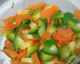 Foto del paso 1 de la receta: Flan de zapallitos y zanahoria