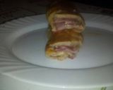 Foto del paso 1 de la receta Barra rellena de jamón y beicon con masa de pizza con orégano 