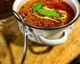 A picture of step 4 of Qeema karahi.