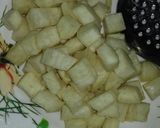 A picture of step 2 of Fried yam n veggies.