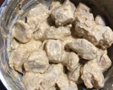 A picture of step 2 of Soya Matar / Soya Green Peas Curry.