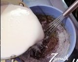 A picture of step 2 of Chocolate Crepe Cake.
