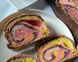 Foto langkah ke 11 dari resep Fancy (Rainbow) Japanese Milk Bread (Autolysis).