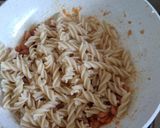 Foto langkah ke 4 dari resep Fusilli Carbonara tiga bahan.