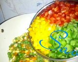 A picture of step 2 of Bell Pepper Fried Rice.