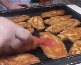 Foto del paso 6 de la receta: Milanesa de pollo gratinada con bacon