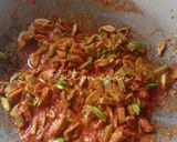 Gambar langkah 3 resipi Sambal petai bilis.