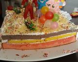 Foto langkah ke 7 dari resep Rainbow cake bday nzi.