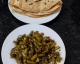 A picture of step 4 of Cluster beans sabji.