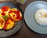 Foto langkah ke 6 dari resep 256. TELUR MATA SAPI BUMBU SIMPEL.