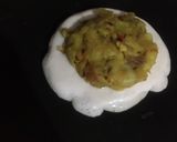 A picture of step 6 of Rava sandwich.