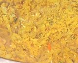 A picture of step 2 of Bharva Mirchi with ghiya.
