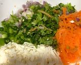 A picture of step 3 of Paneer mix veg paratha.