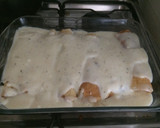 Foto del paso 13 de la receta: Canelones en masa de panqueque rellenos de choclo y champiñón ❤️🌽