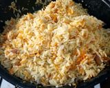A picture of step 1 of Carrots rice.