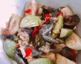 Hình bước làm 4 của món Cà Pháo Xanh Trộn Ba Khía