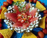A picture of step 6 of Watermelon Salsa.