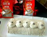 A picture of step 5 of Coffee swiss roll.