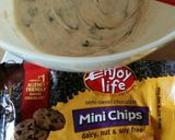 A picture of step 5 of Vickys Chocolate Chip Banana Muffins, GF DF EF SF NF.